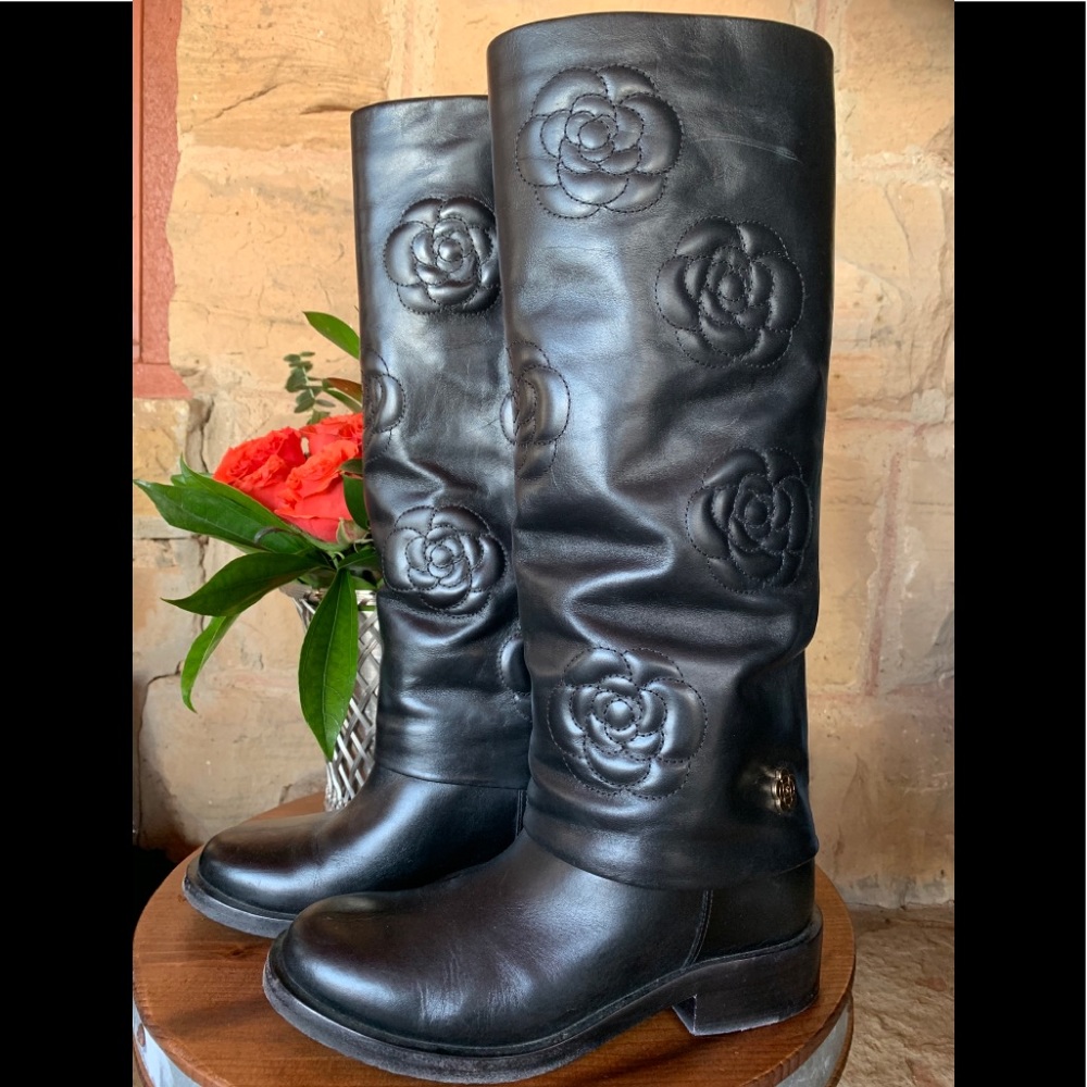 CHANEL Camela riding boots Neiman Marcus edition